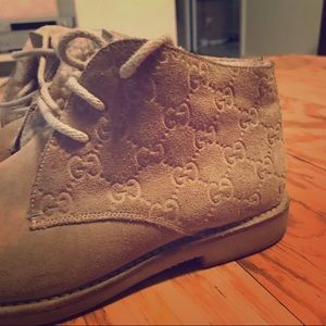 Gucci Mens Tan Suede Desert Boot 8.5